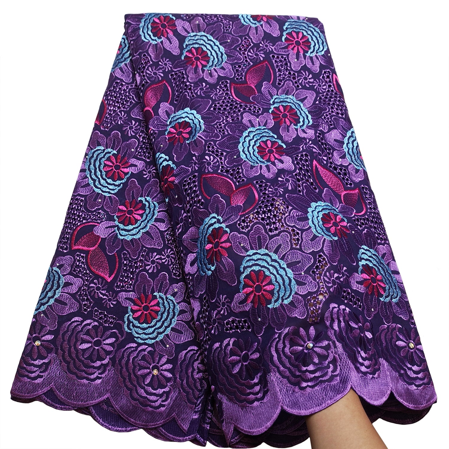 Bestway African Lace Fabric 5 Yards Cotton Voile Lace SL0560