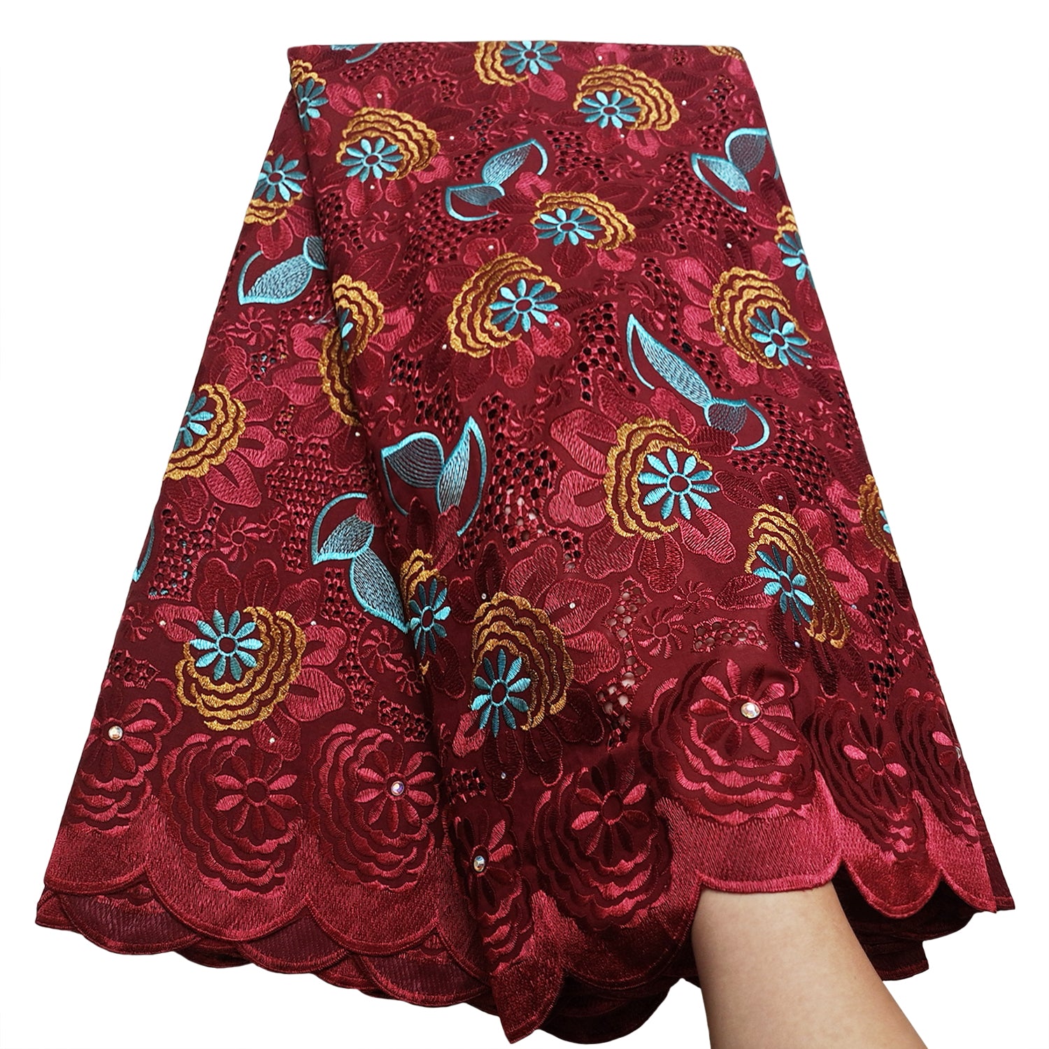 Bestway African Lace Fabric 5 Yards Cotton Voile Lace SL0560