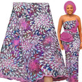 Bestway African Sequence Lace Fabric 5 Yards For Aso Ebi