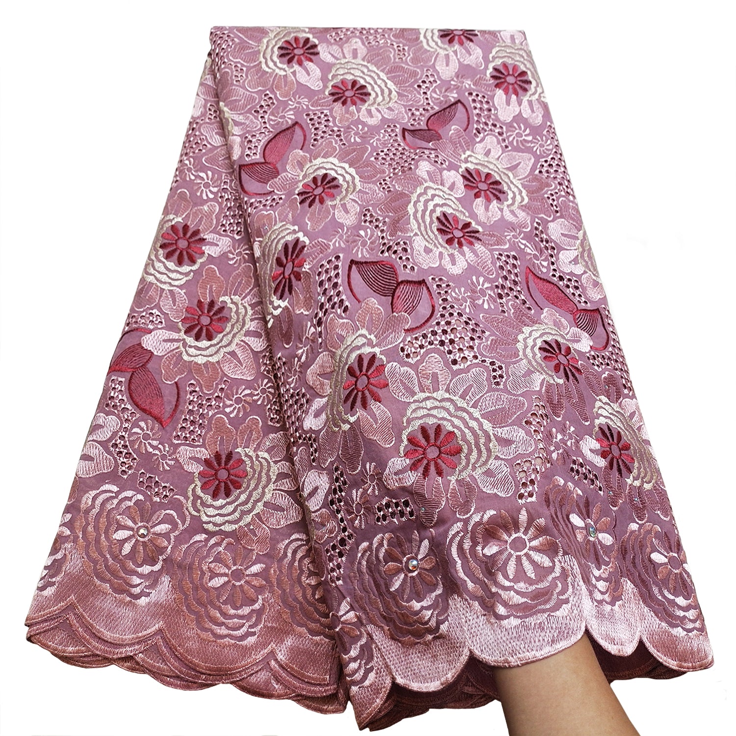Bestway African Lace Fabric 5 Yards Cotton Voile Lace SL0560