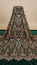 Emerald Forest Exclusive Lace Pattern Fabric