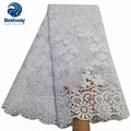 Sequins Embroidery White French Tulle Lace