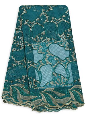 Bestway Sequin Embroidery Double Net Lace Fabric