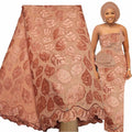 Bestway Latest 100%  Cotton Swiss Voile Lace Fabric 5 Yards 2021 High Quality Nigerian Party Wear Gown African Lace Fabric